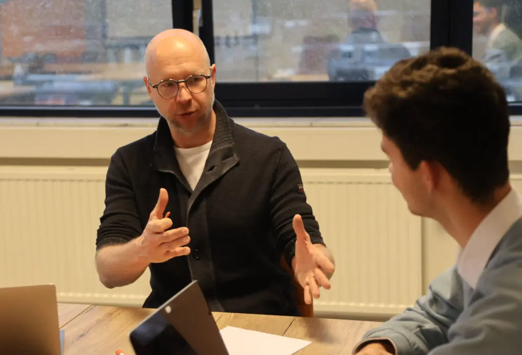 Tobias en Florian in gesprek